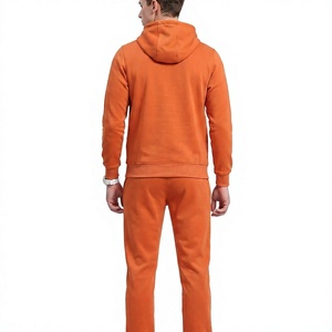 Men's Hooded Tracksuits <b>Set</b> Full Sleeve Solid Color Casual Sweatshirt Pants Breathable Heavyweight Cotton Acid Wash Rhinestone - Product Image 3