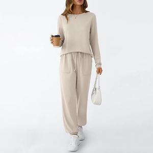 ชุดวอร์มผ้าฝ้ายกันลมสำหรับผู้หญิงเสื้อผ้ากีฬาแขนยาวพิมพ์ลายสำหรับฤดูใบไม้ผลิ - Product Image 4