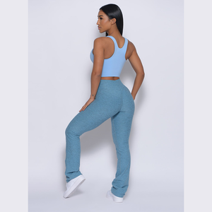 Durable bébé bleu tous les jours entraînement Scrunch Butt Leggings respirant taille haute et vêtements actifs mode Gym Leggings pour les femmes - Product Image 5
