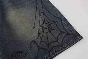 กางเกงยีนส์ขาสั้นผู้ชายสไตล์วินเทจ เอวสูง สตรีทแวร์ ผ้าแคนวาส 100% ดีไซน์สั่งทำ ลายเรียบ สไตล์ล่าสุด ราคาถูก รับผลิตแบบ OEM - Product Image 4