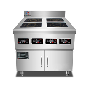 专业四口电磁炉柜式不锈钢220V 3500W隐形火锅桌商用酒店用 - Product Image 1