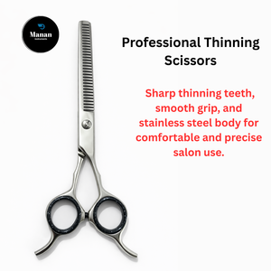 กรรไกรซอยผมมืออาชีพขนาด 6.5 นิ้ว ผลิตจากเหล็กกล้าไร้สนิม 4Cr13 ใบมีดคม 32 ฟัน สำหรับคนถนัดขวา ใช้ในร้านตัดผม - Product Image 6