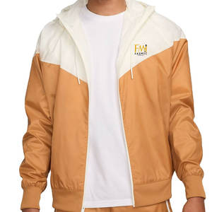 Veste coupe-vent élégante pour homme à manches longues, design personnalisé, logo sur le devant, imperméable, séchage rapide, doublure en polaire pour les activités de plein air - Product Image 4