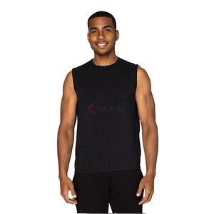 Vente en gros OEM personnalisé hommes Muscle débardeur impression graphique en détresse glacé lavage Fitness sans manches fabricant de chemises de gymnastique - Product Image 2