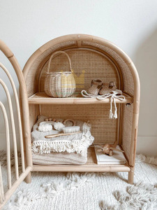 Armoire arc-en-ciel en rotin pour enfants avec échelle en forme d'arc-en-ciel Service OEM - Product Image 5