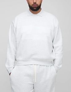 Sweat-shirt à col rond unisexe décontracté pantalon de jogging ensemble de survêtements épais en éponge française vêtements d'hiver respirants pour hommes - Product Image 2