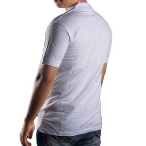 T-shirts personnalisés pour hommes, coupe ajustée, couleur unie, 180 GSM, coton, manches courtes, vêtements d'été, impression de logo OEM, broderie 3D, vente en gros, mode - Product Image 2