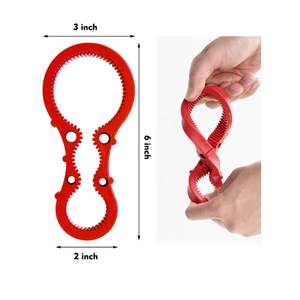 Ouvre-bouteille et ouvre-pot flexible en silicone antidérapant à 3 étapes - Product Image 2