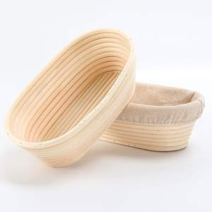 Best sale baking tools eco-friendly rattan <b>bread</b> proofing banneton brotforms sour dough <b>basket</b> - Product Image 1
