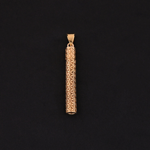 Colgante Clásico Griego con Diseño de Espuma, Chapado en Oro, Tamaño 60x10MM - Product Image 5