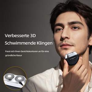 Mini Afeitadora Eléctrica para Hombre, Cuchillas Flotantes Dobles, Resistente al Agua IPX7, USB-C, Lavable, para un Afeitado Suave - Product Image 1