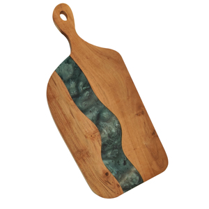 เขียงไม้เนื้อแข็งทรงสี่เหลี่ยมพร้อมหูจับ |   เขียงครัวแบบทนทาน คุณภาพส่งออก - Product Image 1