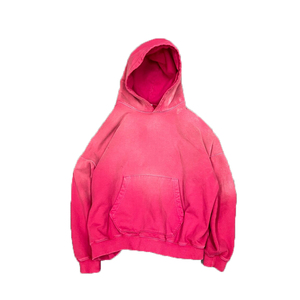 OEM Pull à capuche pour hommes French Terry Vintage Hoodie Customize High Quality Distressed Acid Wash Hoodie for Men's Custom OEM - Product Image 4