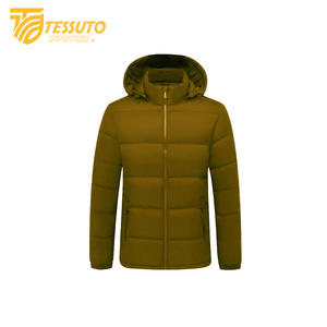 Veste matelassée à capuche unisexe High Street Logo avant Polyester teint uni d'hiver écologique et imperméable Style Premium - Product Image 6