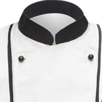 Uniforme de Chef de Cuisine en Promotion à Prix Bas, Logo Personnalisé Imprimé, Uniforme de Chef d'Hôtel de Qualité Supérieure en Polyester/Coton Unisexe