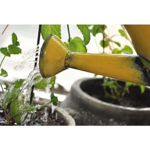 Arrosoir décoratif en métal jaune tournesol et coccinelle pour plantes d'extérieur et d'intérieur arrosoir fleurs maison jardin 2023 - Product Image 5