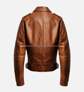 Top Trending Transpirable y Cómodo Precio al por mayor Moda de invierno Oem Diseños Chaqueta de cuero genuino para hombres - Product Image 4