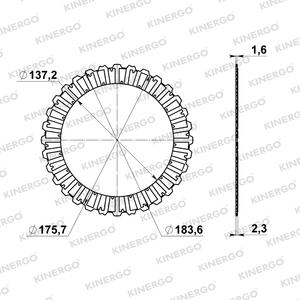 แผ่นคลัตช์ FMZ02S3 สำหรับ Mazda FW6A-EL - Product Image 2