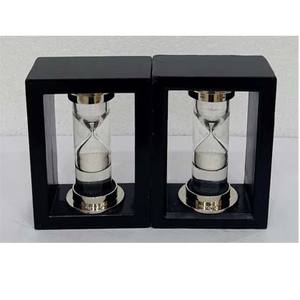 Porte-livres en bois noir, minuterie de sable, pour salle d'étude et bureau, décor de lecture, support de livre décoratif - Product Image 1