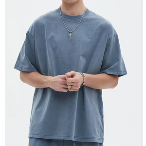 Camiseta extragrande de algodón informal para hombre, camiseta blanca de manga corta con estampado de logotipo 3D y cuello redondo, Estilo Vintage lavado, Verano - Product Image 1