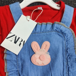 2025-2026 Y2K Toddler Boys Girls Frock Dress Organic 100% Cotton Baby Girls Printed Blank Kids Girls dress Apparels Stock Lot - Product Image 5