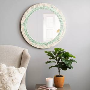 Top New Design Capiz Shell <b>Wall</b> Salon <b>Mirror</b> <b>Small</b> Round <b>Mirror</b> Durable Handwoven Home Decors Luxury - Product Image 3