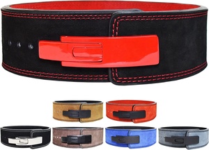 Thickness Weight Lifting Belt Cow Hide Leather Belt Gym Weight Lifting Lever Buckle Powerlifting 10cm Width Fitness Belt - Product Image 6