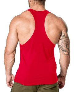 Wholesale Custom Logo Comfortable Solid Color Men Casual 100% Cotton Breathable Tank <b>Top</b> - Product Image 2