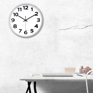 Horloge murale ronde à contraste élevé facile à lire pour les utilisateurs basse vision Mode 1 accessoire de produit audio - Product Image 4