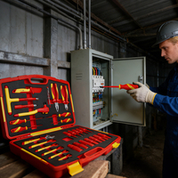 Ensemble d'outils d'électricien isolés VDE 1000V, 29 pièces, pinces, tournevis, outils électriques manuels professionnels, applications OEM en gros