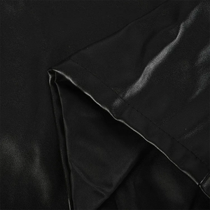 Custom <b>Men</b> Street Style Summer Drawstring <b>Short</b> Embroidered Pu Leather Baggy Cargo <b>Shorts</b> <b>Knee</b> <b>Length</b> <b>Men's</b> <b>Shorts</b> - Product Image 5