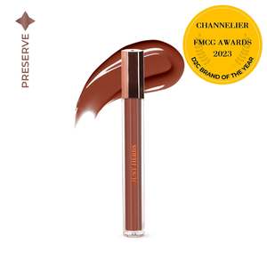 Tinta Labial de Vidrio a Base de Plantas con Cica y Aceite de Almendras Dulces - Larga Duración, Alta Pigmentación, Vegana - Product Image 3