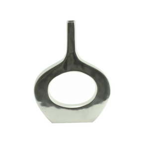 Jarrón de Metal de Estilo Antiguo con Tallado Intrincado y Atractivo Clásico, Perfecto para Interiores Tradicionales y Modernos - Product Image 2