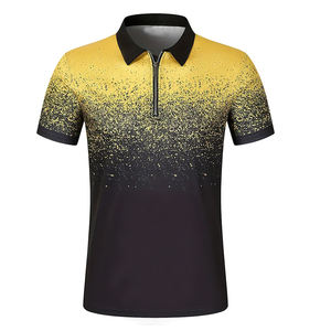 RAM Industry Hombres de manga corta informal para Polos de verano de moda de algodón de talla grande antiarrugas técnica teñida lisa - Product Image 3