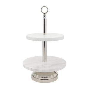 แท่นวางเค้ก2ชั้นของตกแต่งแบบโบราณดีไซน์ใหม่หรูหราดีไซน์ใหม่ของตกแต่งเค้กขนมขบเคี้ยวเค้กคัพเค้ก - Product Image 2