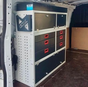 In-Vehicle Equipment Hardware Mobile Service Vehicle Tool Cabinets with Shelf and Cabinet Systems Customizable OEM Support - Product Image 1