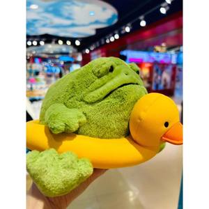 Jelly <b>Cat</b> Swim <b>Ring</b> Rain Frog Limited Edition UK Plush Toy Super Soft Super Soft PP Cotton Filled Cute Inflatable Animal Toy - Product Image 6
