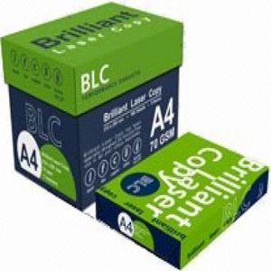 BLC brilliant A4เลเซอร์สำเนากระดาษ80 GSM 75 GSM 70 gsm/ ถูก Double A A4กระดาษ /bond COPIER - Product Image 1