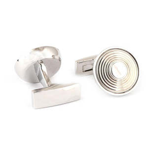 Boutons de manchette pour homme - Argent - Product Image 1