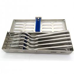 Instrumental Quirúrgico para Cirugía de Ombligo, Kit de Osteotomo para Elevación de Senos Paranasales (5 Senos), Puntas Cóncavas Desplazadas, Implantes Dentales, Incluye Casete, Juego Dental, CE - Product Image 2