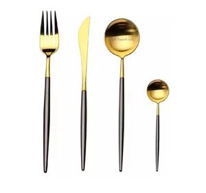 ชุดช้อนส้อมโลหะแบบโบราณทำจากทองแดงมีด้ามยาวบางสำหรับโต๊ะอาหารและโรงแรมร้านอาหาร - Product Image 4