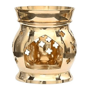 Encensoir Fumée Divine Encensoir en métal orné Brûleur d'encens d'église traditionnelle avec chaîne Brûleur d'encens élégant polonais en laiton vintage - Product Image 5