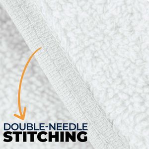 High Quality Hand <b>Towels</b> Cotton Polyester <b>Lightweight</b> Quick Dry Home Bath Plain Soft Terry Woven Eco-Friendly Design White - Product Image 3