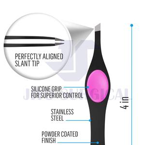 Pince à sourcils Cocos Pointe de précision en acier inoxydable Inclinée et à pointe fine pour des sourcils parfaitement formés Certifié CE ISO - Product Image 3