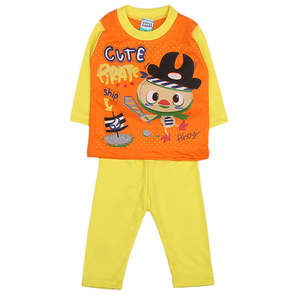 Costume 2 pièces à manches longues pour garçons - Jaune - Product Image 1
