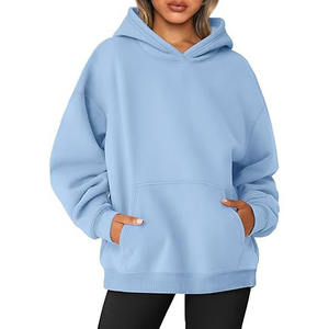 Sudadera con capucha de punto con estampado antibolitas personalizado al por mayor para mujer sudaderas transpirables de invierno con logotipo en la parte delantera - Product Image 3