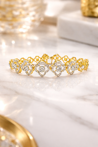 925 Sterling Silver Clover <b>Bracelet</b> - Handmade Gemstone <b>Bracelet</b> For Women - Gift for Her - Product Image 5