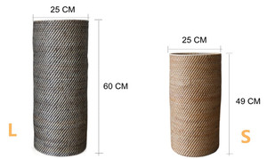 Handmade Rattan Woven Storage Bucket Bright Home Decor Umbrella Exercise Mat Storage Bucket Living Room Bedroom Decor - Product Image 2