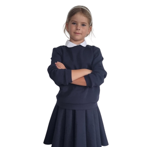 Uniforme escolar blanco unisex Camisa de media manga Camisas de uniformes formales Use camisa cosida lista para estudiantes y trabajadores - Product Image 4