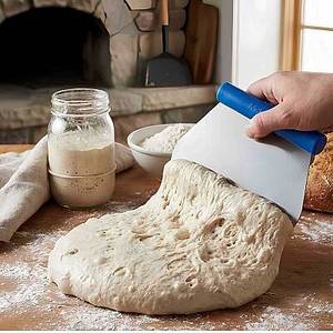 Dinc Kitchen Grattoir/Coupe-pâte en acier inoxydable durable, compatible lave-vaisselle, 12x9 cm - Product Image 5